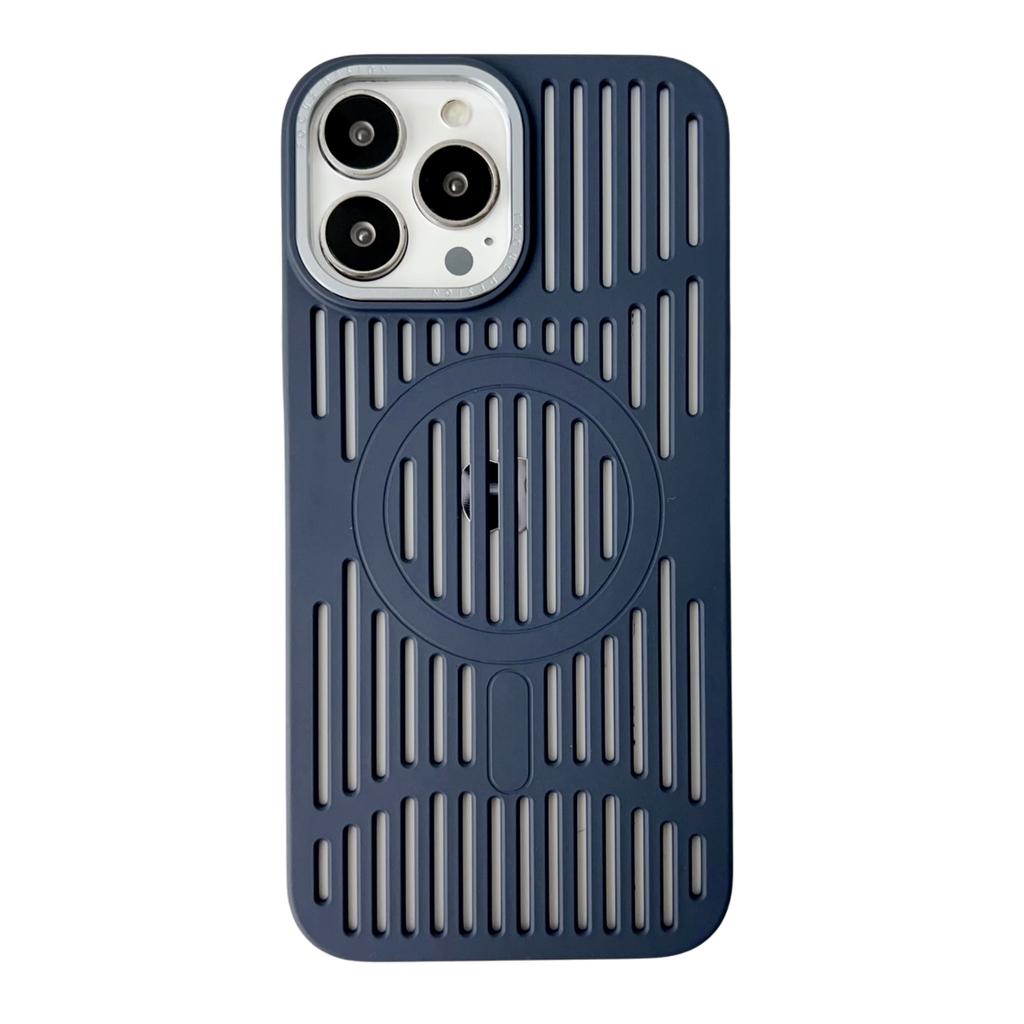 Magnetic Cooling Phone Case For iPhone 16 Pro Max 15 Pro 14 Plus 13 12 Anti-drop Magesafe Wireless Charging Silicone Phone Cover