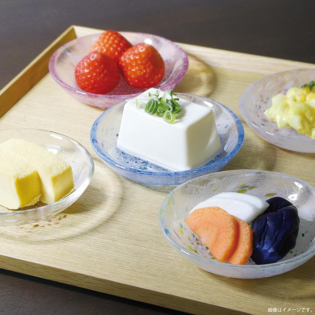 Toyo Sasaki Glass Iro Shizuku Small Plate, Made In Japan, Glass Plate, Round Plate, Side Plate, Dish, Tableware, WA333