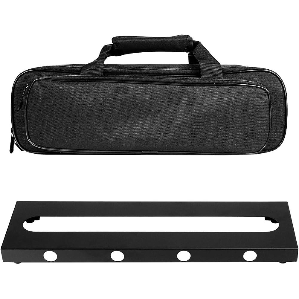 GOKKO Ultralight Guitar Effect Board Pedal Board Sturdy and Durable with Storage Bag (S-400X125X2...