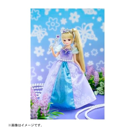 Takara Tomy Licca-chan Doll LD-04 Lavender Butterfly Dress-up Pretend Play Toy Ages 3 and up
