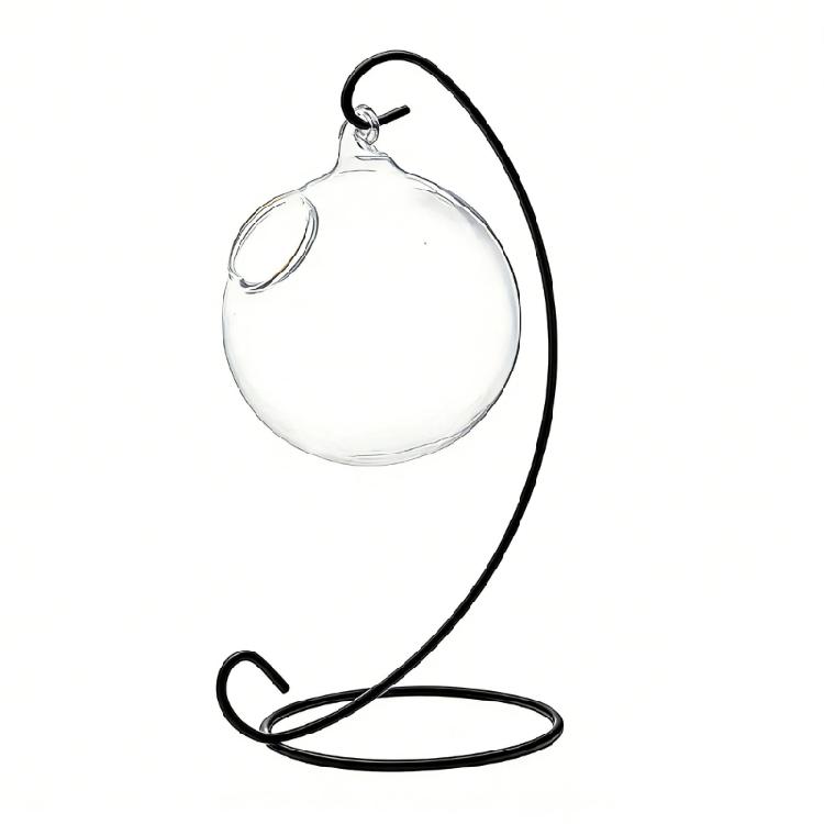 

Innovative Iron Mounted Hanging Drinking Cup Perfect For Cold Beverages Liquor Glass With Matching Stand