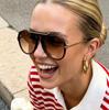 Personalized toad-shaped single beam sunglasses, new European and American sunglasses, retro fashion UV-proof sunglasses