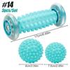 Massage Ball & Foot Roller, Spiky Ball, Lacrosse Ball Massage Roller, Relieve Plantar Fasciitis, Deep & Superficial Muscle Pain