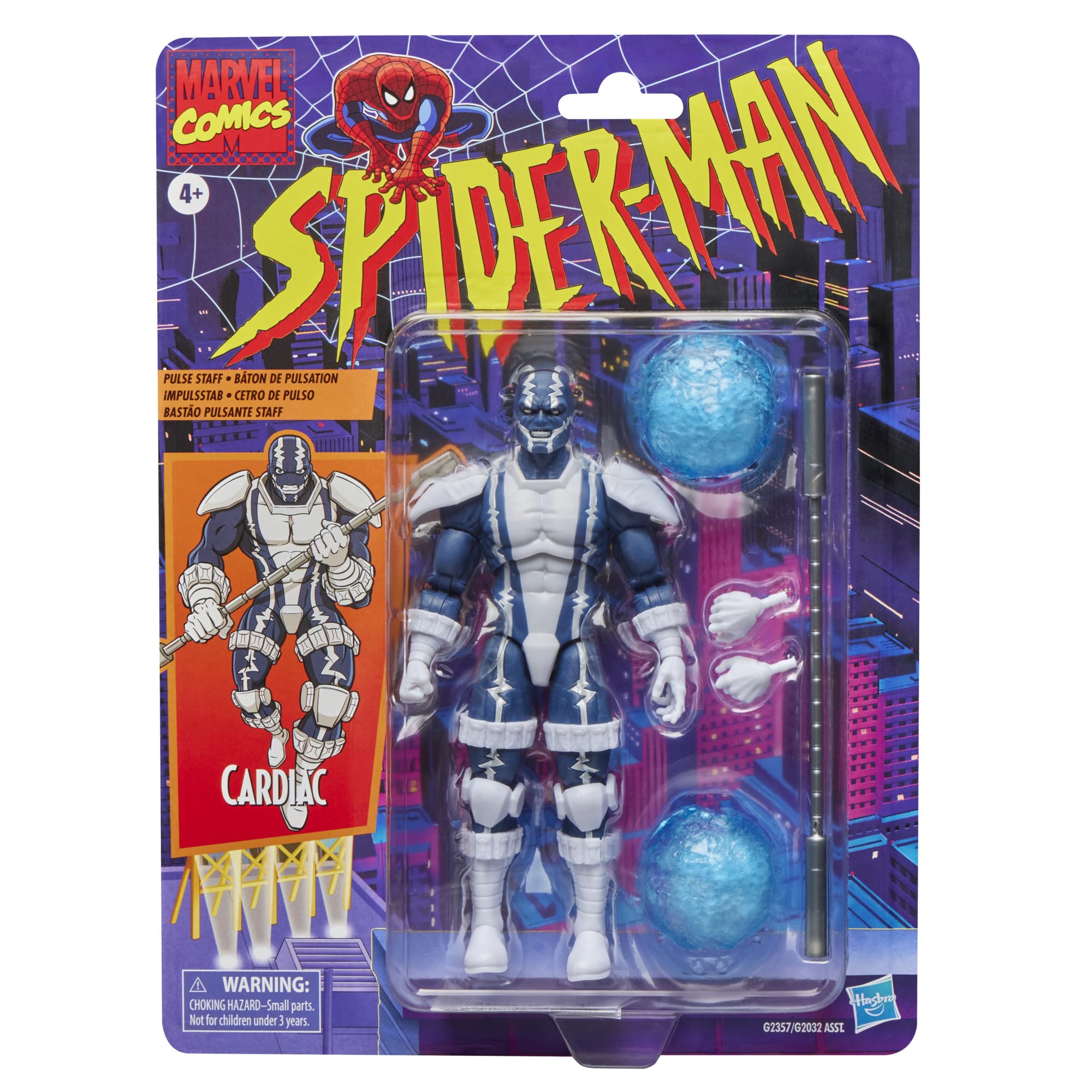 

Hasbro Marvel Legends Серия Человек-Паук Кардиак Ретро Упаковка-блистер Коллекционная фигурка из комиксов G2357 Оригинальная
