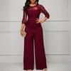 Europäischer und Amerikanischer Damen Sexy Spitzen-Jumpsuit