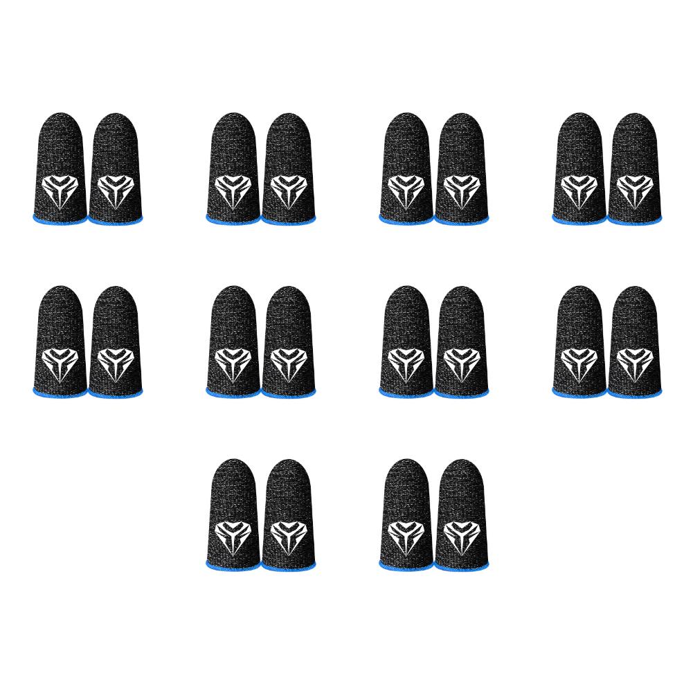 10Pairs Finger Cots Gaming Fingertips Gloves Ultra-thin Breathable Sweatproof Touch Screen Gaming Finger Sleeves For PUBG Mobile