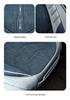 Universal All-Season Linen Car Seat Cushion - Breathable, Full Surround for Five-Seaters