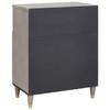 Sideboard Gray and Gold 60 x 33 x 75 cm Solid Mango Wood