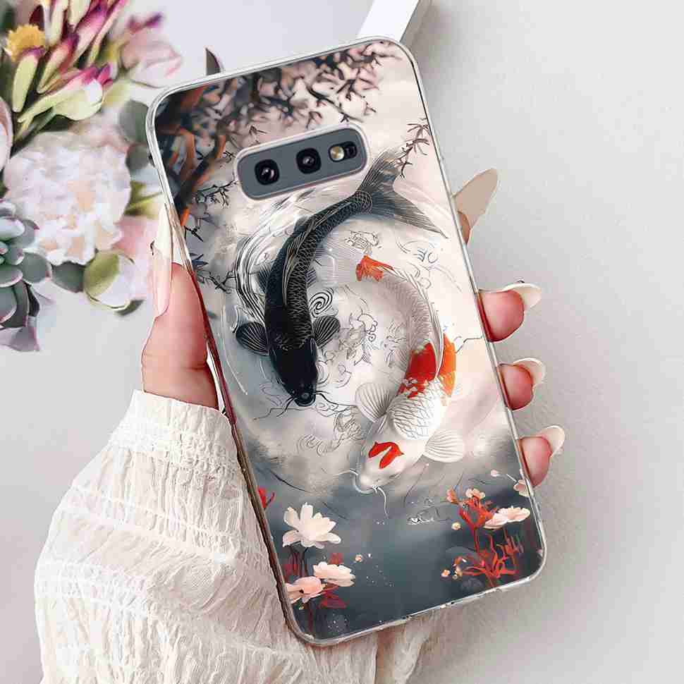 For Samsung Galaxy S10e Case SM-G970 Fashion Bow Flower Soft Silicone TPU Cover For Samsung S10e S10E SM-G970F 5.8" Phone Casing