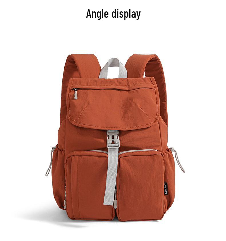 2025 Autumn Japanese-Style Multi-Pocket Backpack: Trendy, Versatile, Large-Capacity Schoolbag