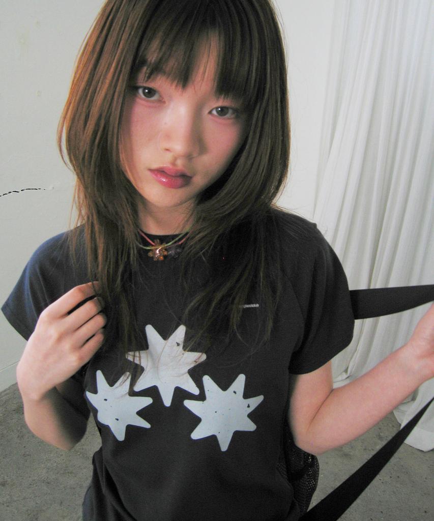 NICEGHOSTCLUB Religious Symbol Mini Tee_Navy(Ng2Gmft504A)