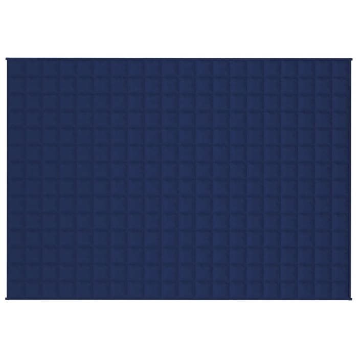 VidaXL Weighted Blanket Blue 138x200 Cm 10 Kg Fabric 350737