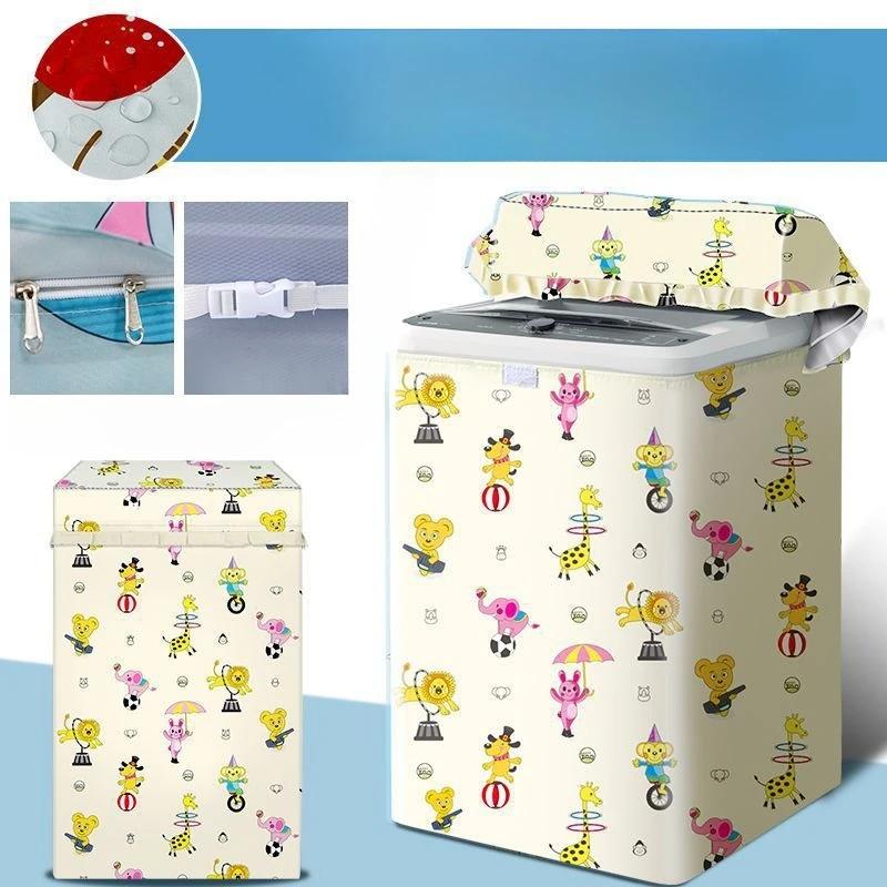 Capa para Máquina de Lavar com Abertura Superior, Capa Impermeável e Protetora Solar, Capa Protetora contra Pó, Pano de Cobertura Isolante Térmico Totalmente Automático