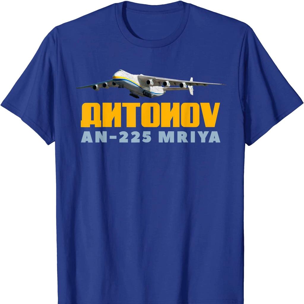 Ukraine Antonov AN225 Mriya Strategic Cargo Aircraft T Shirt Short Sleeve 100 Cotton Casual Tshirts Loose Top Size S3XL