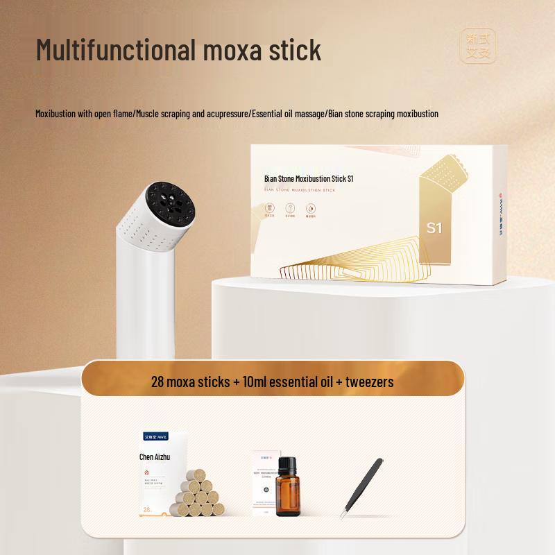 

Aixutang Bian Stone Moxibustion Gua Sha Device