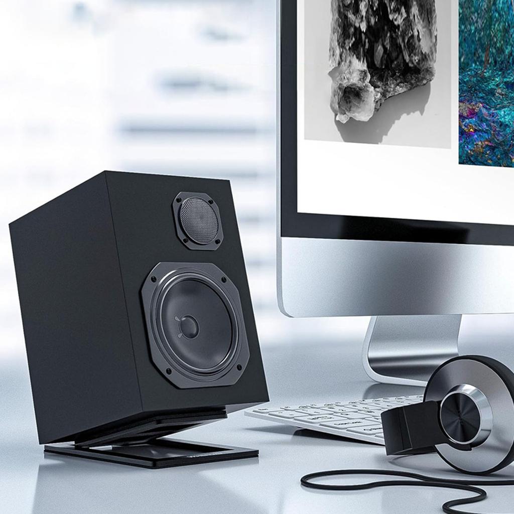 15 Degree Angled Metal Speaker Base For Optimaled Sound Projection Slip Proof Desktop Stand Holds Up To 5kg