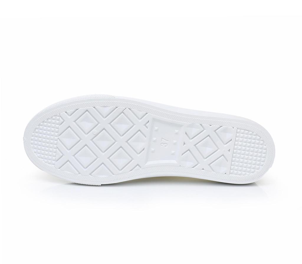 Women's White Lace-up Canvas Shoes - Soft, Breathable, Casual All-Match Sneakers for Spring and Autumn