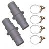 For POLYGROUP Hose Coupling Pool Hose Adapter Pool Cleaning Rust Proof Hose Clamps For Pool Cleaning Accessory