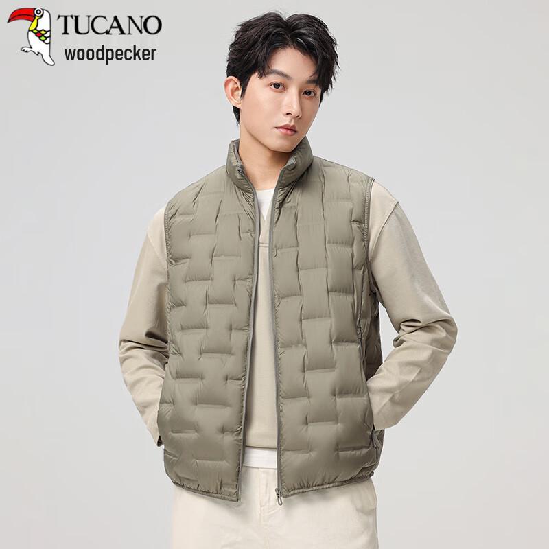 TUCANO Men's Windproof Stand-up Collar Down Vest