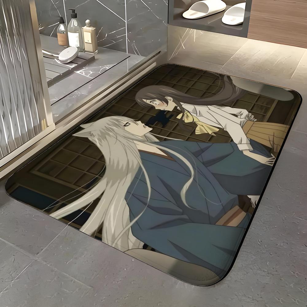 Anime K-Kamisama Kiss Grindų kilimėlis Minkštas flanelinis Įėjimo durų kilimėlis Neslystantis Sugeriantis Vonios kambario Miegamojo Grindų kilimas