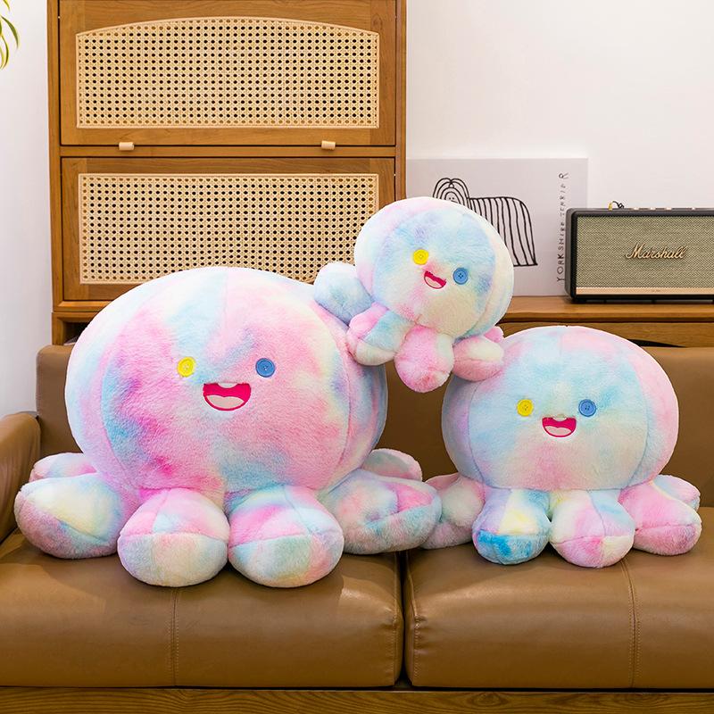 Creative Cute Funny Octopus Hug Doll Doll Turn Face Change Plush Toy Doll Girl Tutu Hug Pillow