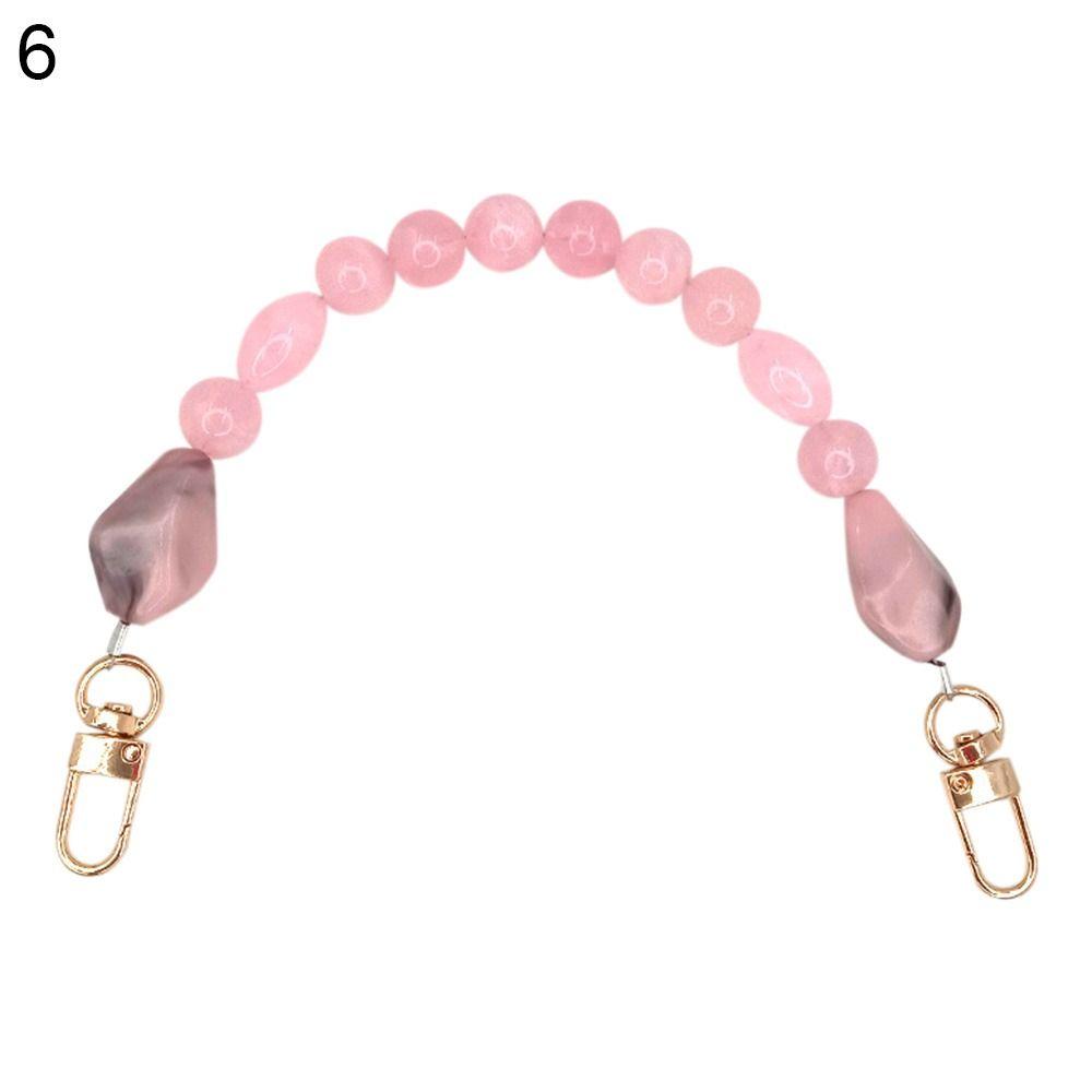 Exquisite Colorful Handbag Chain Replaceable Stone Bead Phone Case Hanging Chain Resin Purse Bag Belt Phone Case Accessories