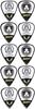 Dean LOVEBITES MIYAKO Warrior Souls PICK 2025 Model Guitar Picks of (Set 10)