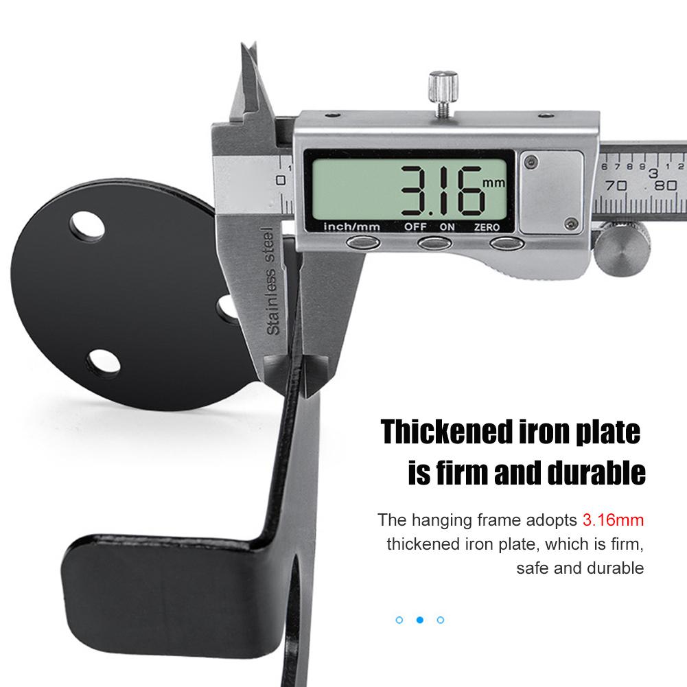 Bike Pedal Hanger Wall Mount Heavy Duty Pedal Hook With Tire Support Brackets Horizontal Bicycle Rack for Indoor Garage Bike