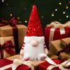 Festive Room Accessories Christmas Faceless Gnome Doll with LED Light Glowing Sequined Hat Indoor Winter Party Supplies Plush Figurine Nordic