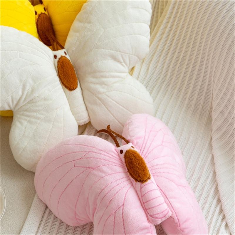Soft Plushes Butterfly Pillow for Bedroom Living Room Decoration and Kids Room