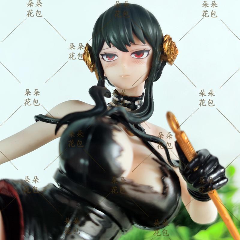 Spy X Family Yor Forger Combat Gk Figure Anime Beautiful Girl Statue Desktop Decoration For Anime Fans And Collectors Model Toy
