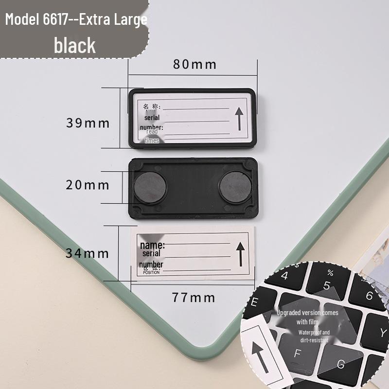 Magnetic Label Holder for Whiteboard & File Cabinets - Warehouse & Partition Name Sign Stickers
