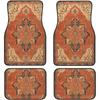 Car Floor Mats Set Of 4, Oriental Turkish Persian Carpet Front And Back Rug Mats Decorative Universal For Cars SUV Trucks Vans