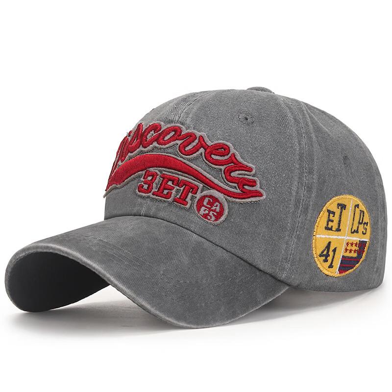 ZHENYUEQI Distressed Washed Curved Brim Baseball Cap Adjustable