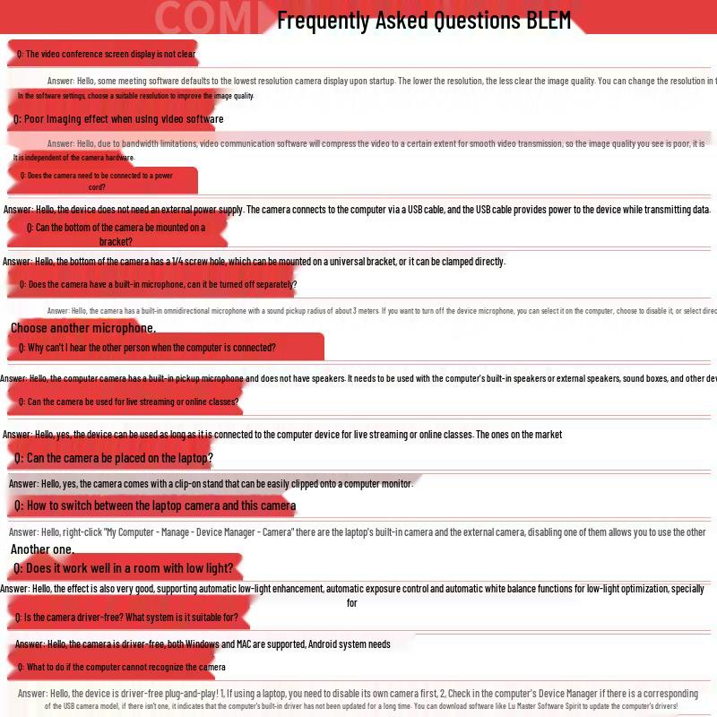 Lenovo WL22A 1080P USB Webcam