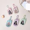 Cute Cartoon Keychain Card Case Sturdy Hard Plastic Compact Design Keyings For Students And Office Workers