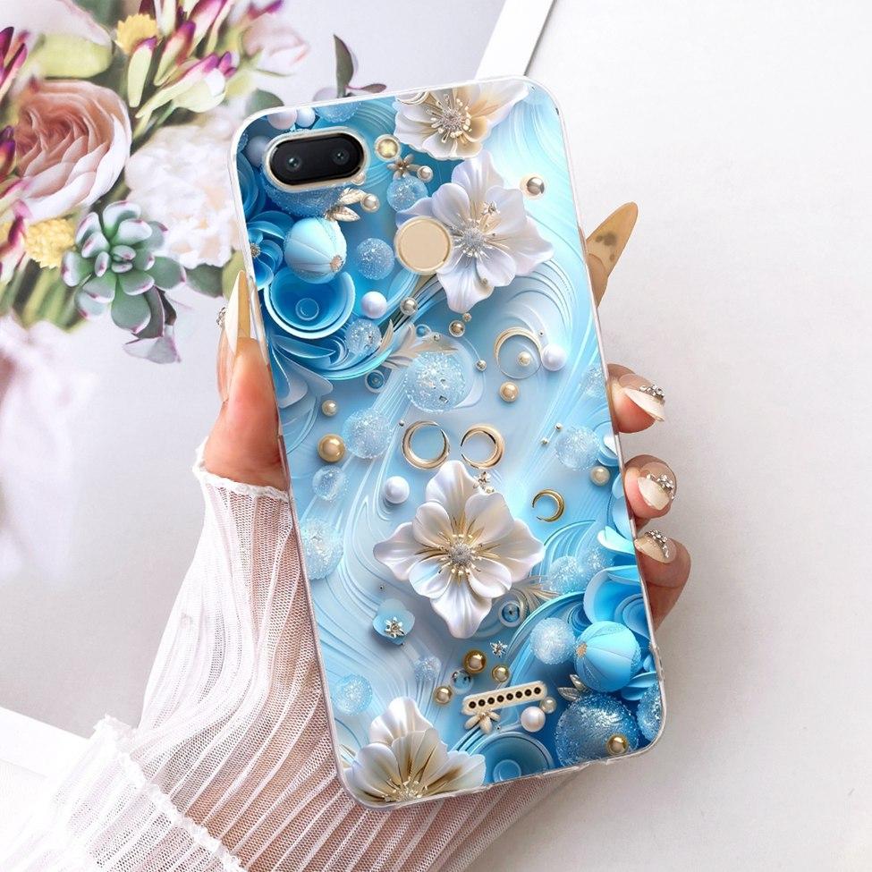 For Redmi 6 Case Cover Transparent Cute Cat Fashion Butterfly Funny Cool Painted Casing M1804C3DH M1804C3DG M1804C3DI