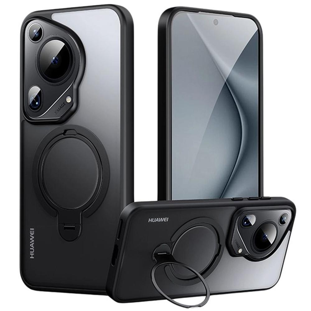 For Huawei Pura 70 Ultra Phone Case Kickstand Matte Back Cover Compatible with MagSafe
