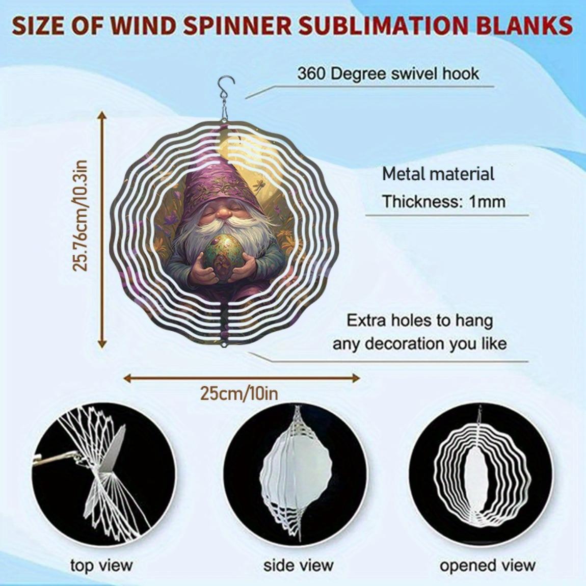 

Purple Cloaked Gnome 3D Metal Wind Chime Moonlit Flower Design Outdoor Hanging Decor for Garden Home Wedding Christmas Gift