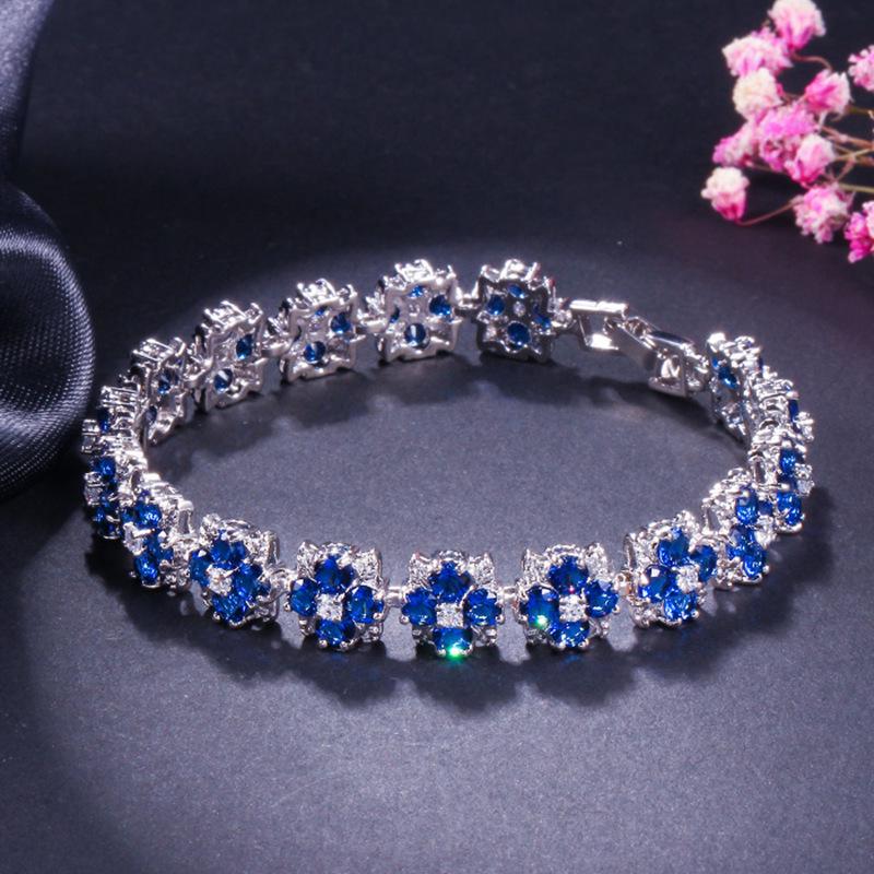 Bracelet, Simple And Generous Aaa Zircon, Multi-Color Optional.
