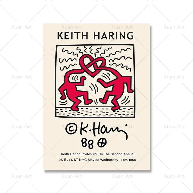 Modern Abstract Aesthetics Wall Art Retro Pop Stick Figure HD Oil On Canvas Poster Print Home Bedroom Living Room Decor Gift No Frame