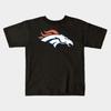 Boys Girls Soft Cotton Graphic Tees Vintage Denver Broncos Breathable Daily School Wear Kids T-Shirts