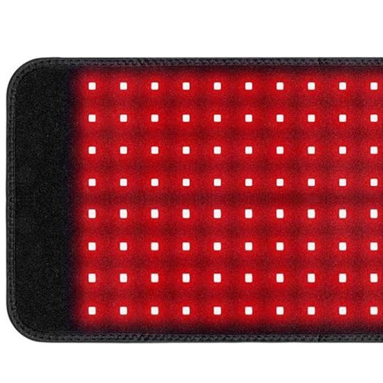 Rött ljus-terapi bälte 120 LED-lampor Bärbar Lindring av Muskelvärk Kroppssmärta Röd