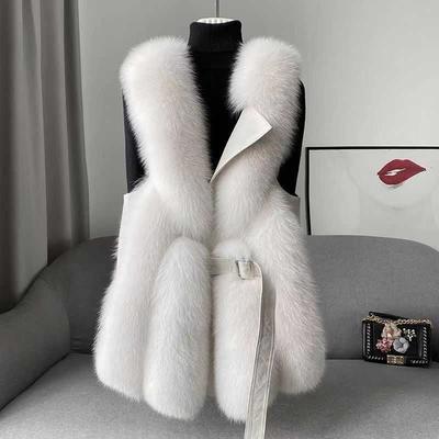 High Imitation Fox Fur Vest for Women Slim Versatile High-end Fashion Young Warm Sleeveless Coat 2026 Autumn/Winter