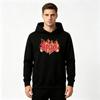 Men's Fire Flame Graphic Print Pullover Hoodie Casual Long Sleeve Hooded Sweatshirt