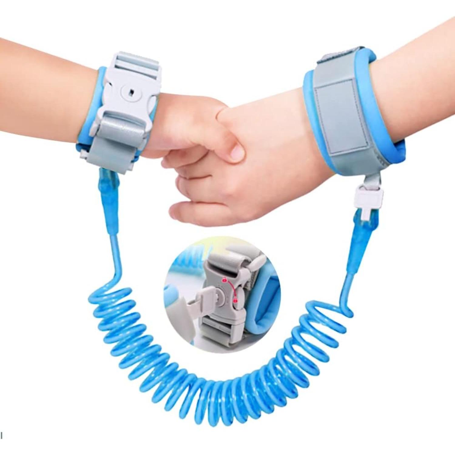 2 m Child Harness, Anti Lost Wrist Belt Safety Bracelet for Child and Baby Child Safety Wrist Belt, Anti-Lost Wrist Strap Anti-Lost Harness Leash синий