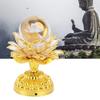 Křišťálová lotosová lampa LED Barevné jasné světlo pro buddhistickou meditaci Domácí kancelář Ozdoba