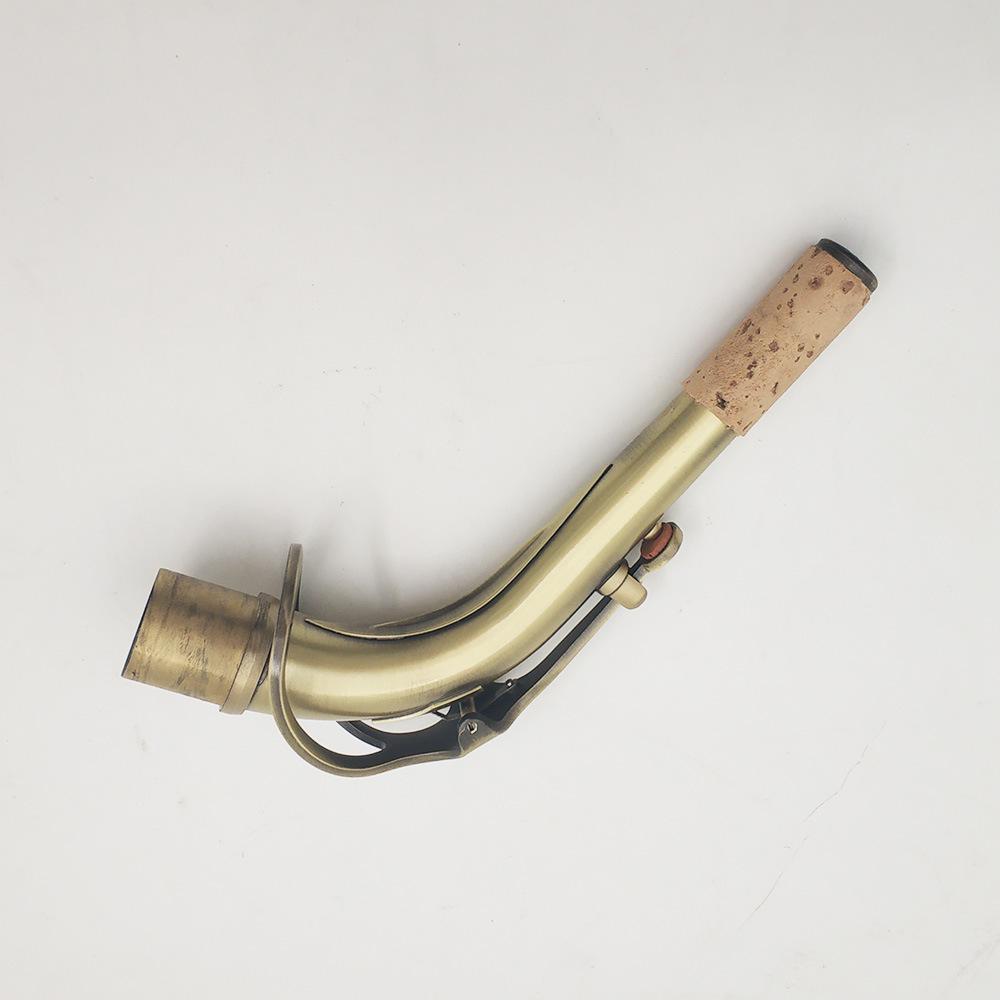 Antique Brass E Flat Alto Saxophone Curved Neck Tube Mouthpiece Accessory