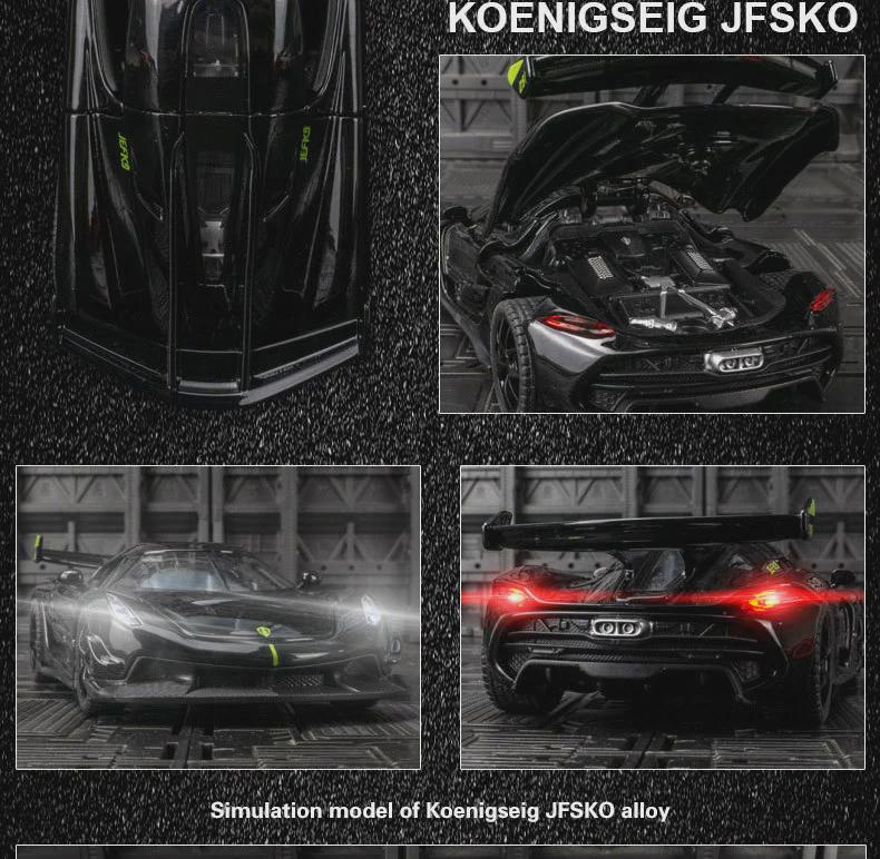 Zhongyuanxing 21019 Alloy Supercar Model: Pull-Back Toy with Sound, Light, and Metal Doors for Kids.