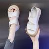 Fashion Popular Platform Sandals Women's Summer 2025 Non-slip Soft Sole Mid-heel Skirt Casual Roman Shoes